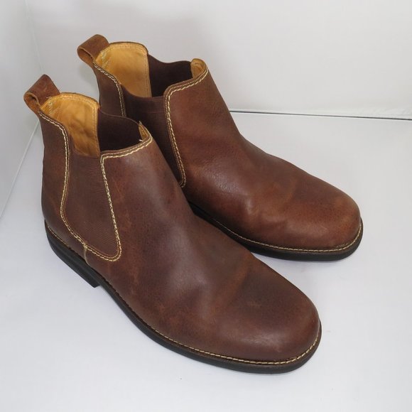 Martin Dingman Shoes Martin Dingman Mens Brown Leather Pull Slip On